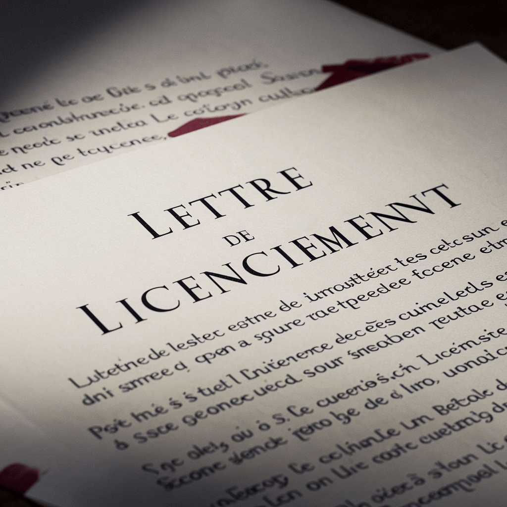 Licenciement économique Licenciement économique - Lettre