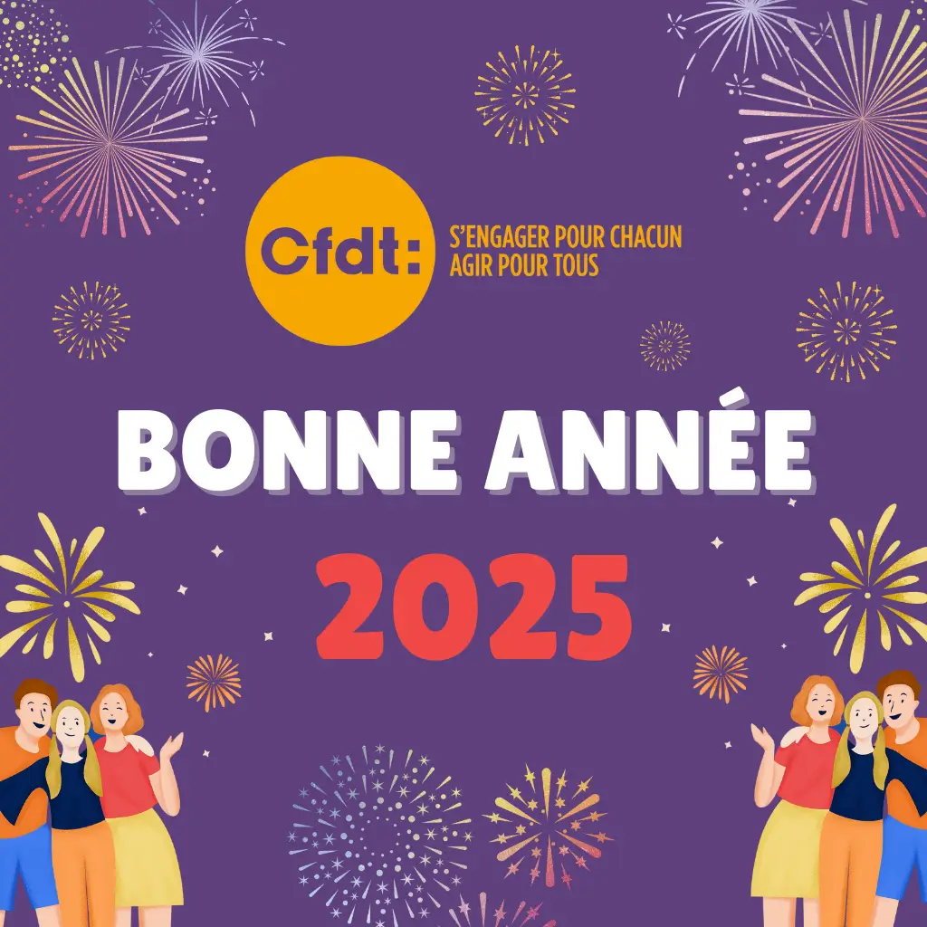 Bonne Année 2024 CFDT Brioche Dorée Bonne Année 2024 Nos meilleurs voeux CFDT Brioche Dorée
