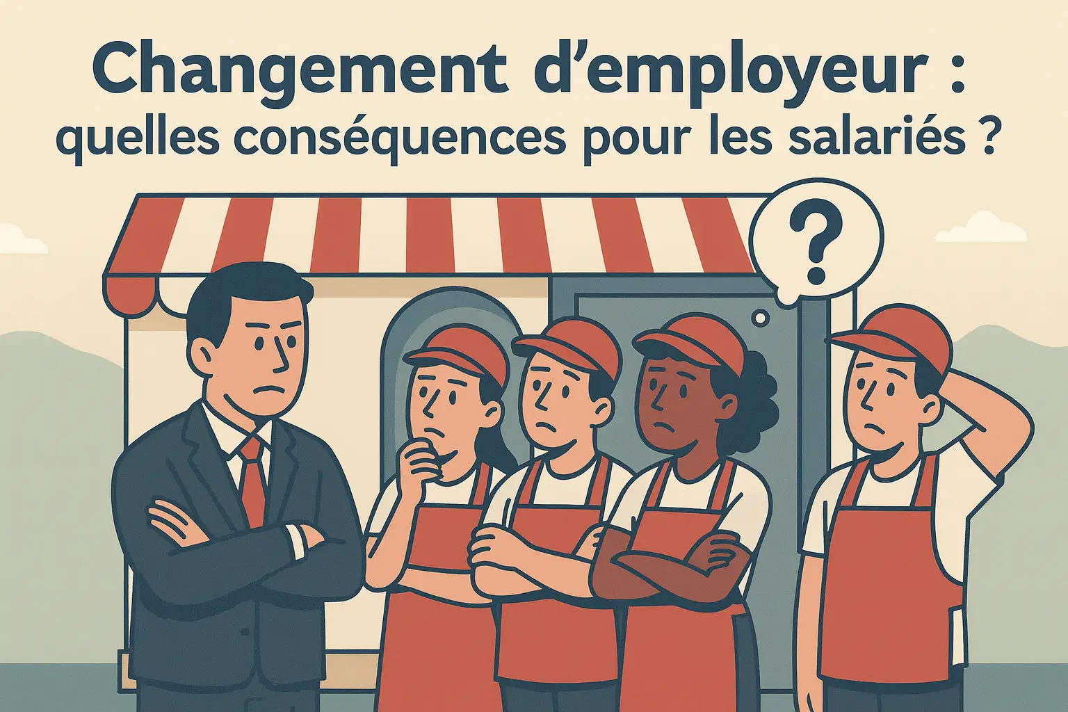 Franchise Brioche Dorée : inquiétudes des salariés face au changement d’employeur Un salarié de Brioche Dorée hésite entre une succursale et une franchise, symbole du changement d’employeur et des inquiétudes sociales.